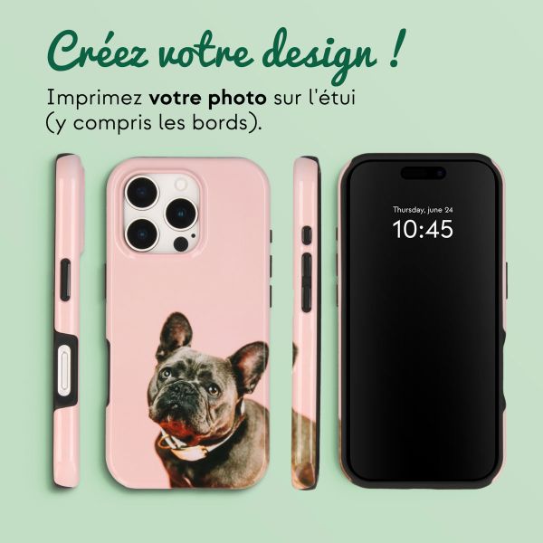 Concevez votre propre coque Tough Apple iPhone 16 Pro Max - Blanc