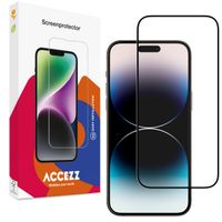 Accezz Protection d'écran en verre trempé Full Cover iPhone 14 Pro / 15 / 16