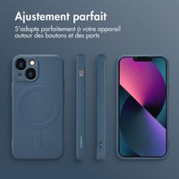 imoshion Coque Couleur avec MagSafe Apple iPhone 13 Mini - Bleu foncé