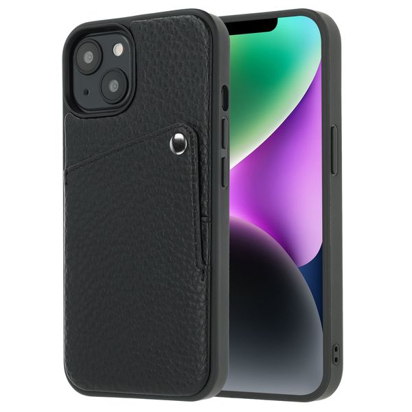 Selencia Coque Riva avec porte-cartes Apple iPhone 14 / 13 - Noir