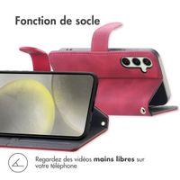 imoshion Etui de téléphone portefeuille avec cordon Samsung Galaxy S25 Plus - Rouge