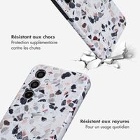 Selencia Coque arrière Vivid Tough Samsung Galaxy A35 - Chic Terazzo