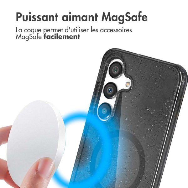 imoshion Coque Pailletée avec MagSafe Samsung Galaxy S25 Plus - Noir