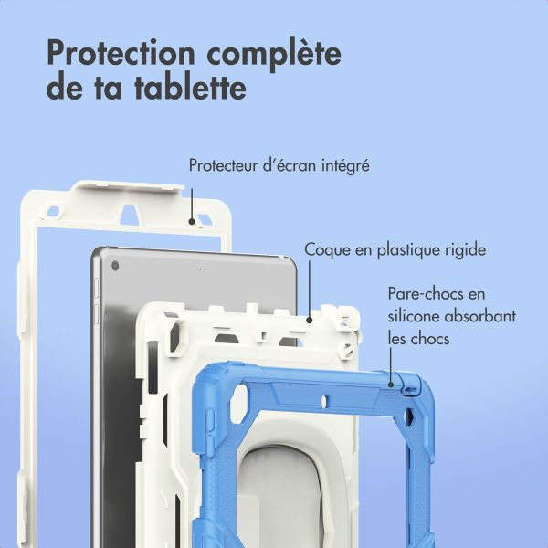 imoshion Coque tablette kidsproof Rugged Apple iPad 9 (2021) 10.2 pouces / iPad 8 (2020) 10.2 pouces / iPad 7 (2019) 10.2 pouces - Bleu