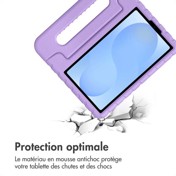 imoshion Coque kidsproof avec poignée Samsung Galaxy Tab A11 / A9 8.7 pouces - Lila