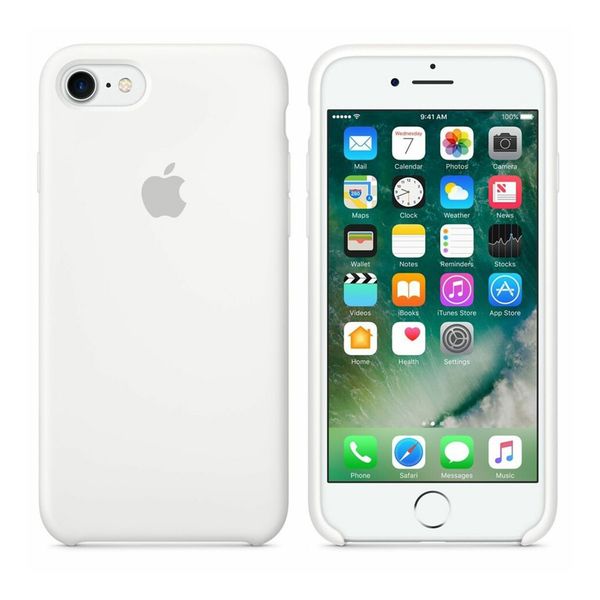 Apple Coque en silicone Apple iPhone SE (2022 / 2020) / 8 / 7 - White