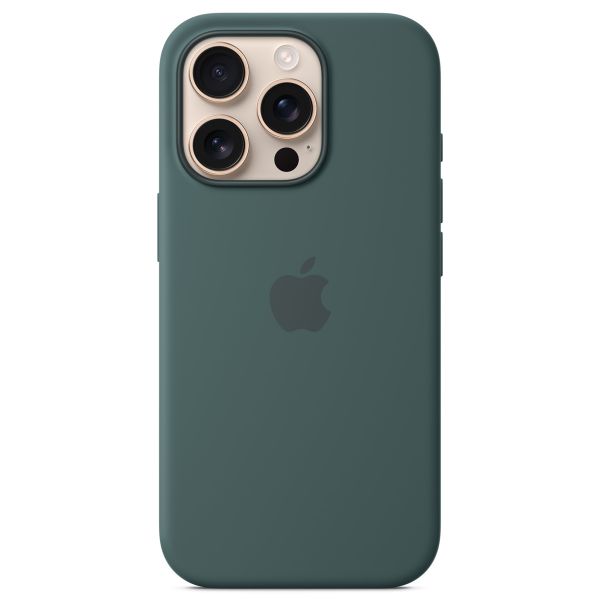 Apple Coque en silicone MagSafe Apple iPhone 16 Pro - Lake Green