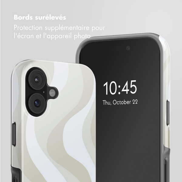 Selencia Coque arrière Vivid avec MagSafe Apple iPhone 17 - Desert Waves Beige