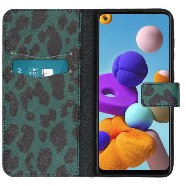 imoshion Coque silicone design Samsung Galaxy A21s - Green Leopard