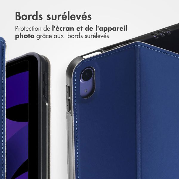 Accezz Coque tablette Classic Apple iPad Mini 7 (2024) / iPad Mini 6 (2021) - Bleu foncé
