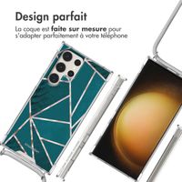 imoshion Coque Design avec cordon Samsung Galaxy S23 Ultra - Petrol Green Graphic