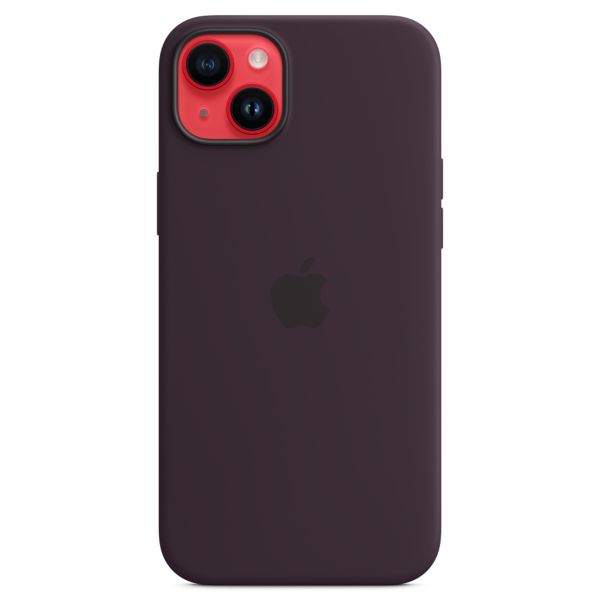 Apple Coque en silicone MagSafe Apple iPhone 14 Plus - Elderberry