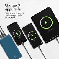 imoshion Batterie externe - 27.000 mAh - Quick Charge et Power Delivery - Bleu