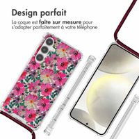 imoshion Coque Design avec cordon Samsung Galaxy S24 - Flower Water