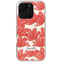 Coque personnalisée avec des fleurs  iPhone 16 Pro - Transparent