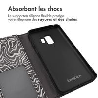 imoshion ﻿Étui de téléphone portefeuille Design Samsung Galaxy S9 - Black And White