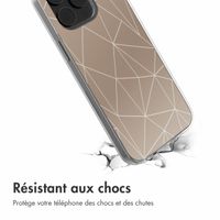 imoshion Coque Design iPhone 14 - Graphic Lines Beige