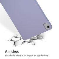 Accezz Coque Liquid Silicone avec porte-stylet Apple iPad Air 13 pouces (2025) M3 / (2024) M2 - Lila