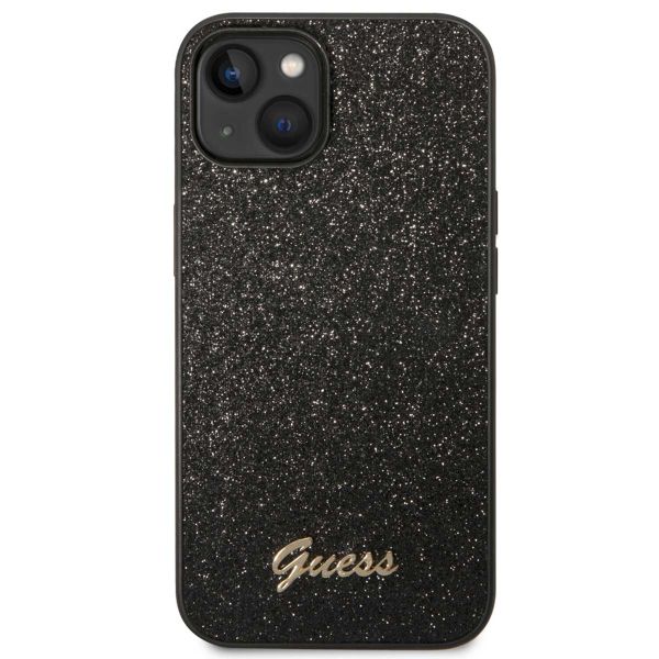 Guess Coque Glitter Flakes Apple iPhone 14 - Noir