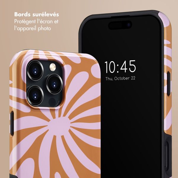 Selencia Coque arrière Vivid avec MagSafe Apple iPhone 16 Pro Max - Modern Bloom Pink