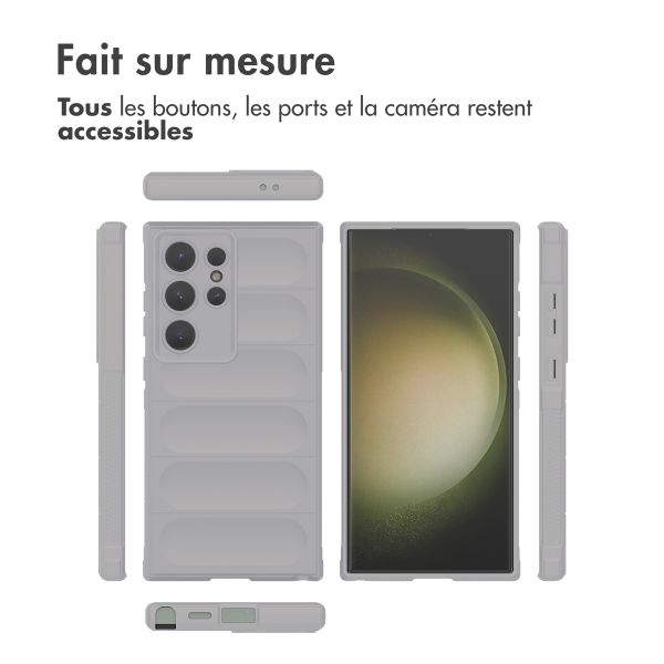 imoshion Coque arrière EasyGrip Samsung Galaxy S24 Ultra - Gris