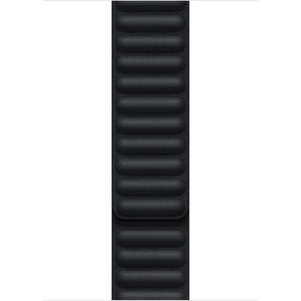 Apple Bracelet Leather Link Apple Watch Series 1 t/m 9 / SE (38/40/41 mm) | Series 10 / 11 (42 mm) - Taille M/L - Midnight