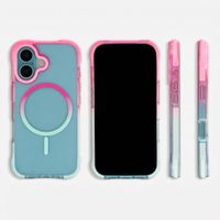 Selencia Coque arrière MagSafe Gradient Apple iPhone 16 - Rose / Bleu