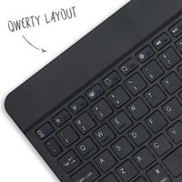 Accezz Étui de tablette portefeuille Bluetooth Clavier QWERTY Samsung Galaxy Tab S9 11.0 pouces - Noir