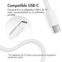 Accezz Wireless Charger USB-C - Chargeur MagSafe sans fil - 1 mètre - Blanc