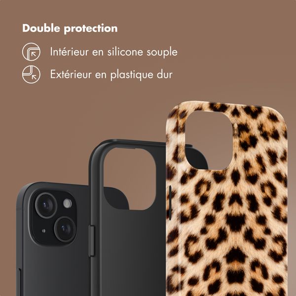 Selencia Coque arrière Vivid Apple iPhone 15 - Wild Leo