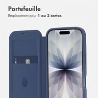 imoshion Bookcase transparente avec MagSafe Apple iPhone 17 - Bleu