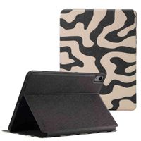 Selencia Coque tablette Vivid Apple iPad Air 11 pouces (2026) M4 / (2025) M3 / (2024) M2 / Air 5 (2022) / Air 4 (2020) - Art Wave Black