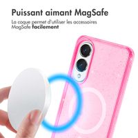 imoshion Coque Pailletée avec MagSafe Samsung Galaxy S25 Edge - Rose