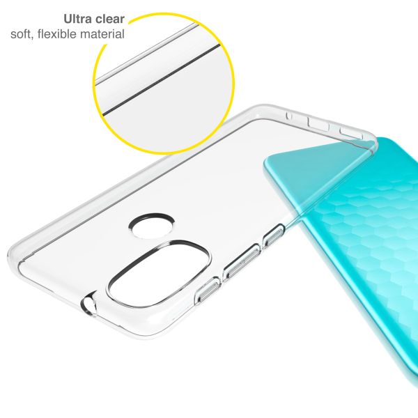 Accezz Coque Clear Motorola Moto E20 - Transparent