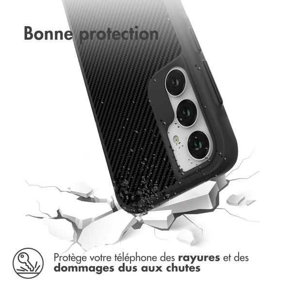 imoshion Rugged Hybrid Carbon Case Samsung Galaxy A55 - Noir