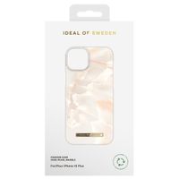 iDeal of Sweden Coque Fashion iPhone 15 Plus - Rose Pearl Marble