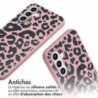 imoshion Coque design en silicone avec cordon Samsung Galaxy A36 / A56 - Animal Pink