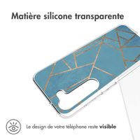 imoshion Coque Design Samsung Galaxy S23 - Cuive graphique / Bleu