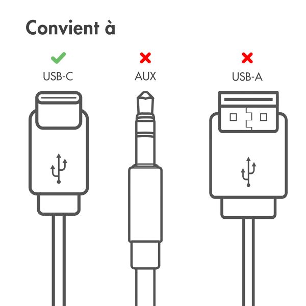 imoshion ﻿Ecouteurs Intra-auriculaires - Ecouteurs filaires - Avec connexion USB-C - Noir