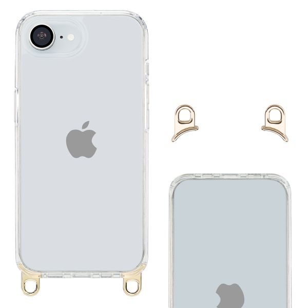 Selencia Coque arrière avec crochets amovibles Apple iPhone 16e - Transparent