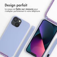 imoshion Coque en silicone avec cordon Apple iPhone 13 Mini - Violet