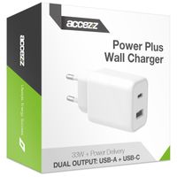 Accezz Chargeur Mural Power Plus - 33W - Blanc