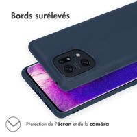 imoshion Coque Couleur Oppo Find X5 5G - Bleu foncé