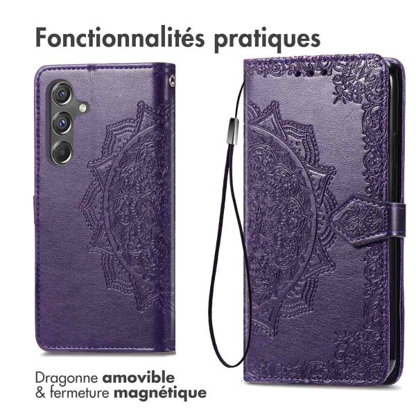imoshion Etui de télephone Mandala Samsung Galaxy A15 (5G/4G) - Violet