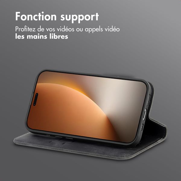 imoshion Étui de téléphone portefeuille Slim Honor Magic8 Pro - Noir