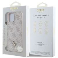 Guess Coque 4G Metal Logo MagSafe iPhone 15 - Rose