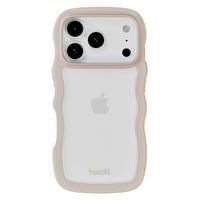 Holdit Coque Wavy Apple iPhone 17 Pro - Transparent / Light Beige