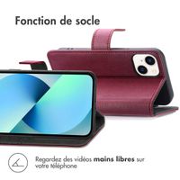 imoshion Étui de téléphone portefeuille Luxe iPhone 13 - Bordeaux