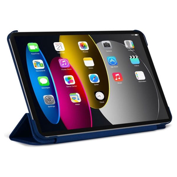 Decoded Textured Sillicon Slim Cover Apple iPad 9 (2021) 10.2 pouces / iPad 8 (2020) 10.2 pouces / iPad 7 (2019) 10.2 pouces - Navy Peony