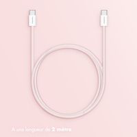 imoshion Câble USB-C vers USB-C - Tressé - 2 mètres - Rose